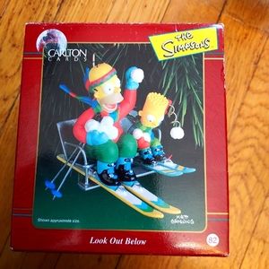 The Simpsons Look Out Below Holiday Ornament Collectible vintage Christmas